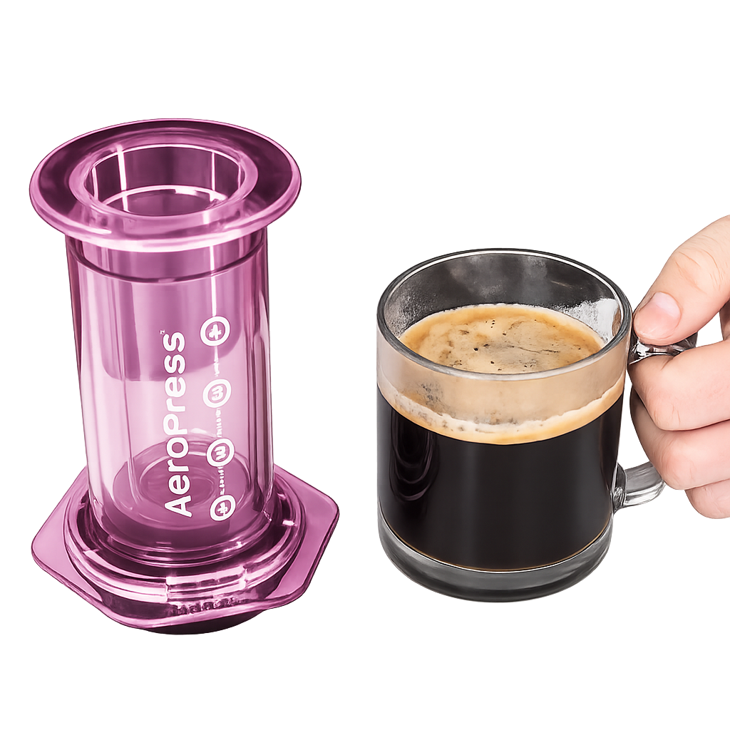 Aeropress Clear Pink - Slika 4