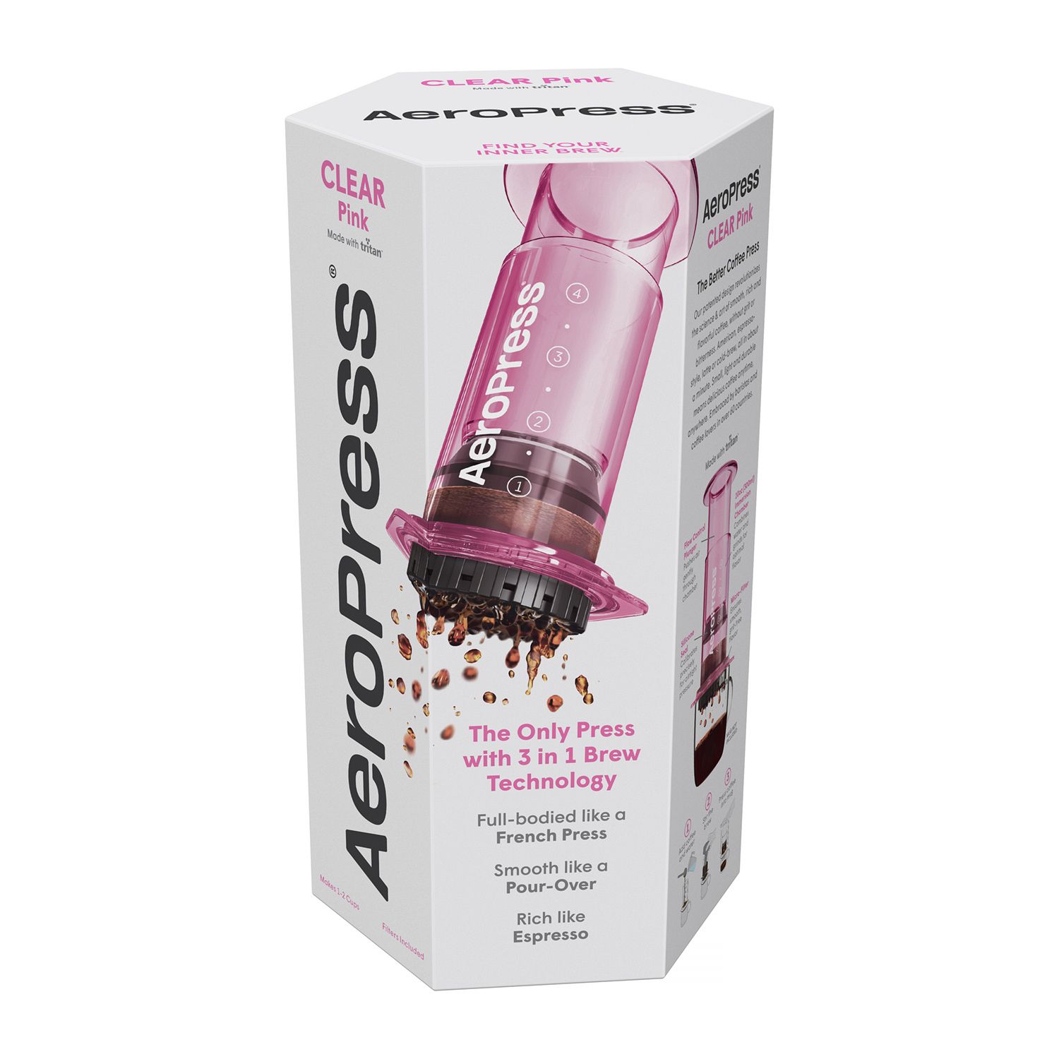Aeropress Clear Pink - Slika 3