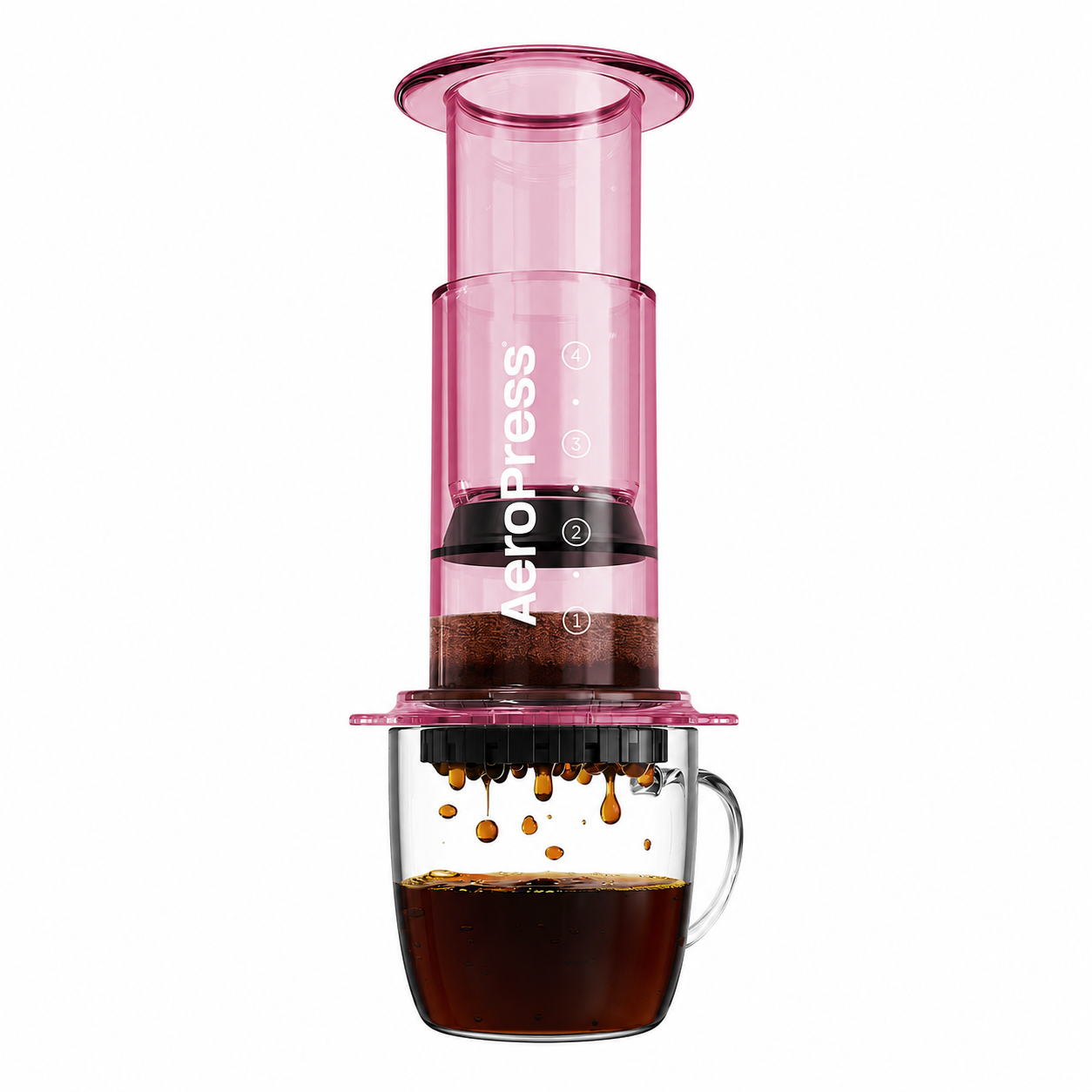 Aeropress Clear Pink